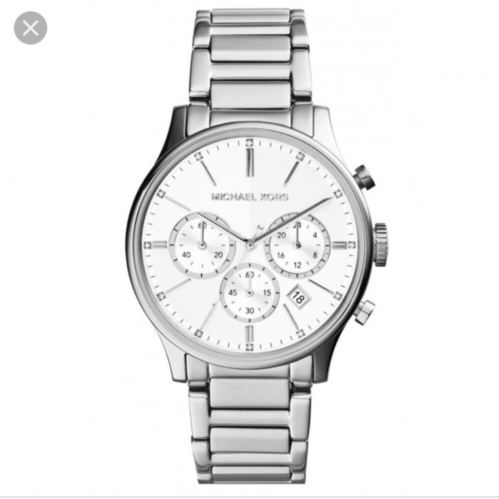 Micheal Kors Bailey Silver Watch